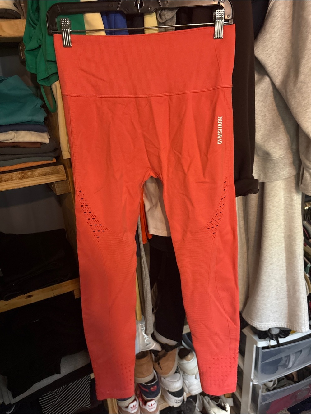 Gymshark Kids Coral Seamless High-Rise Leggings